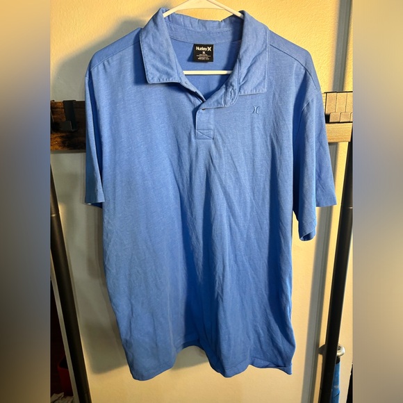 Hurley/nike blue‎ polo - Picture 1 of 5